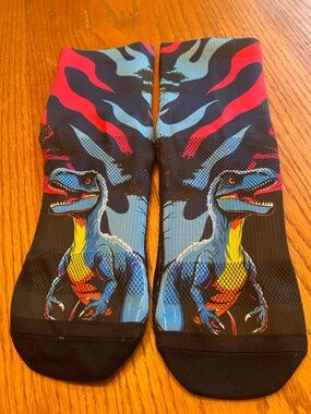 Barely Worn Outway Dinosaur Quarter Socks